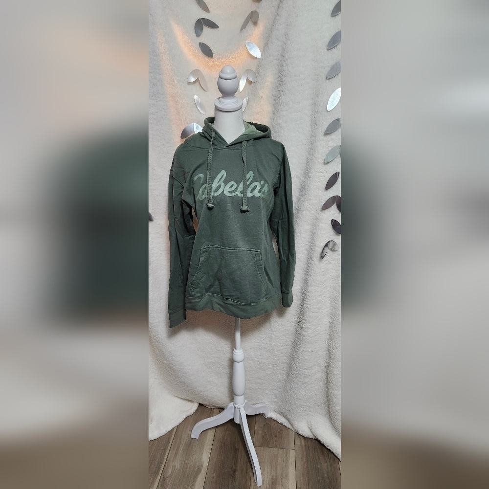 Cabelas Hoodie Sage Green Size: L